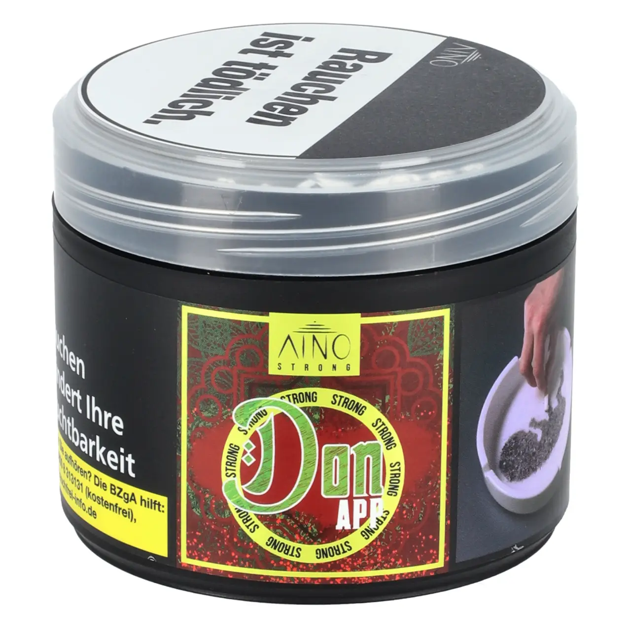 Aino Strong Darkblend Shisha Tabak Don App in der 200g Dose