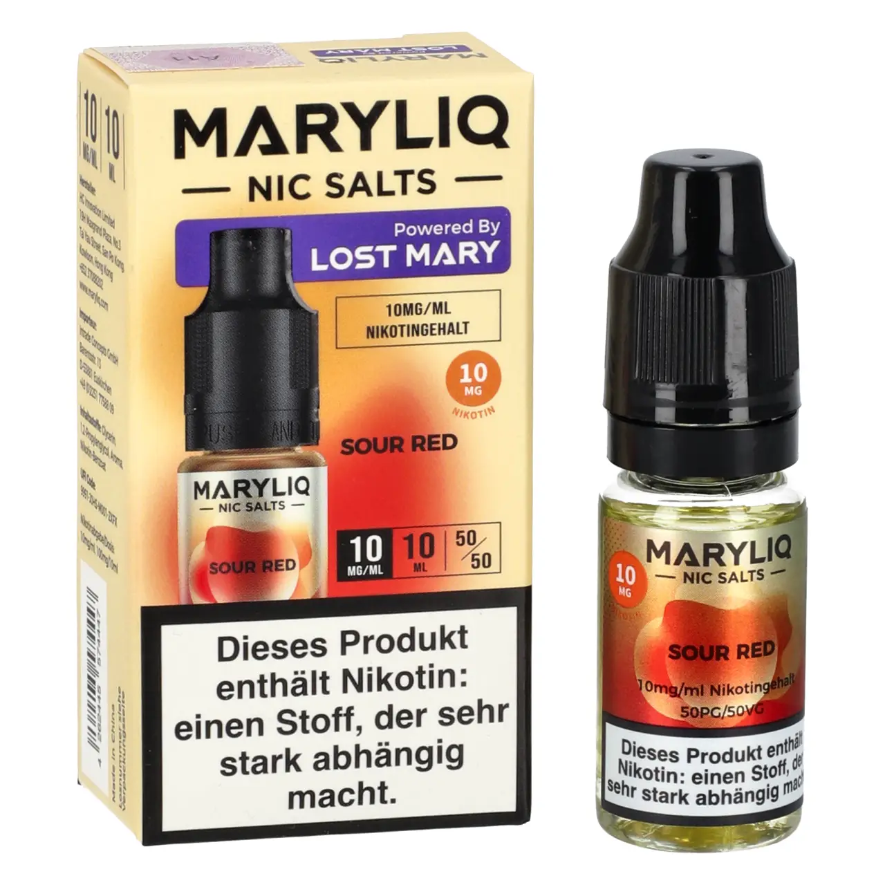 Maryliq Sour Red Nikotinsalz Liquid 10ml