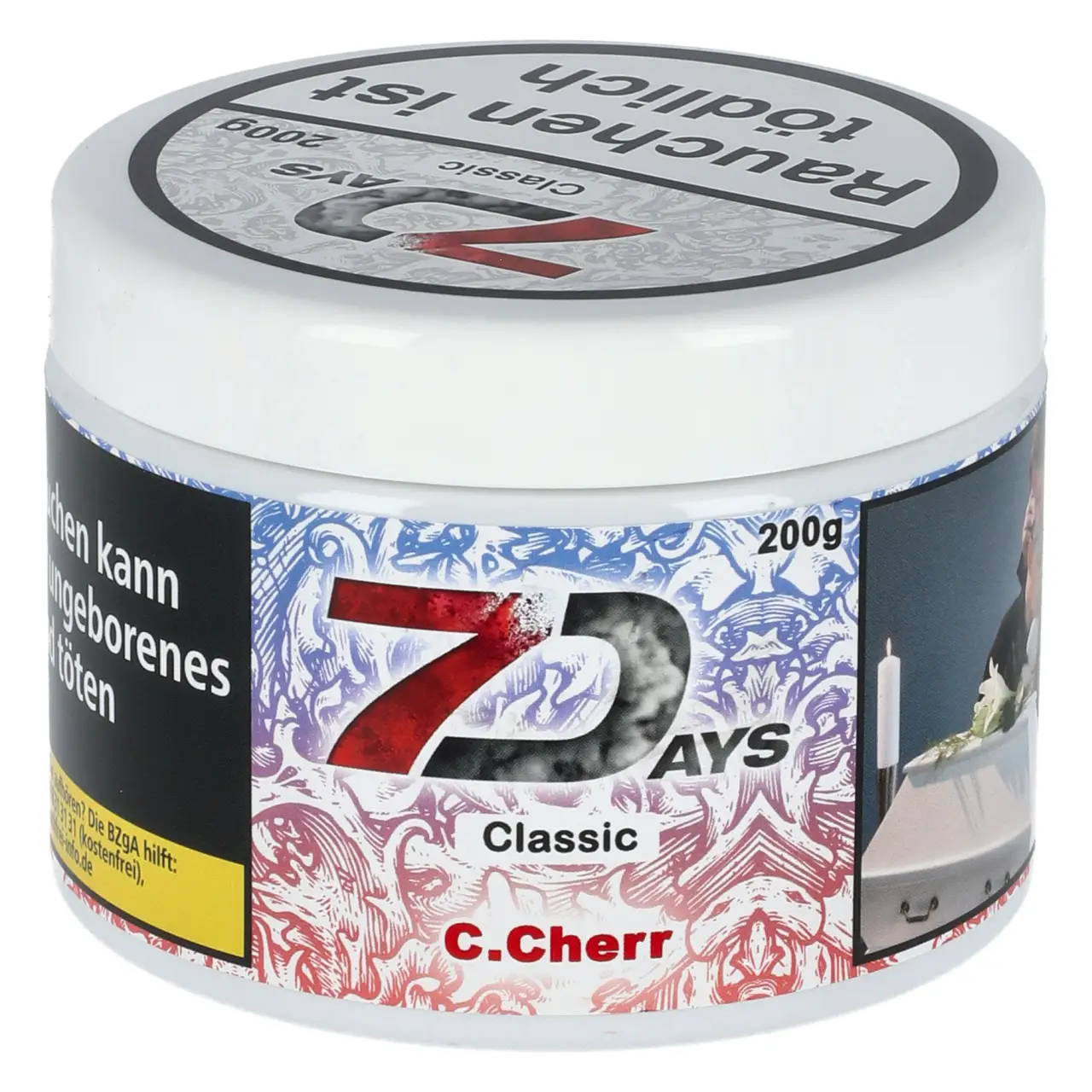 7 Days Classic C.Cherr Shisha Tabak 200g Dose