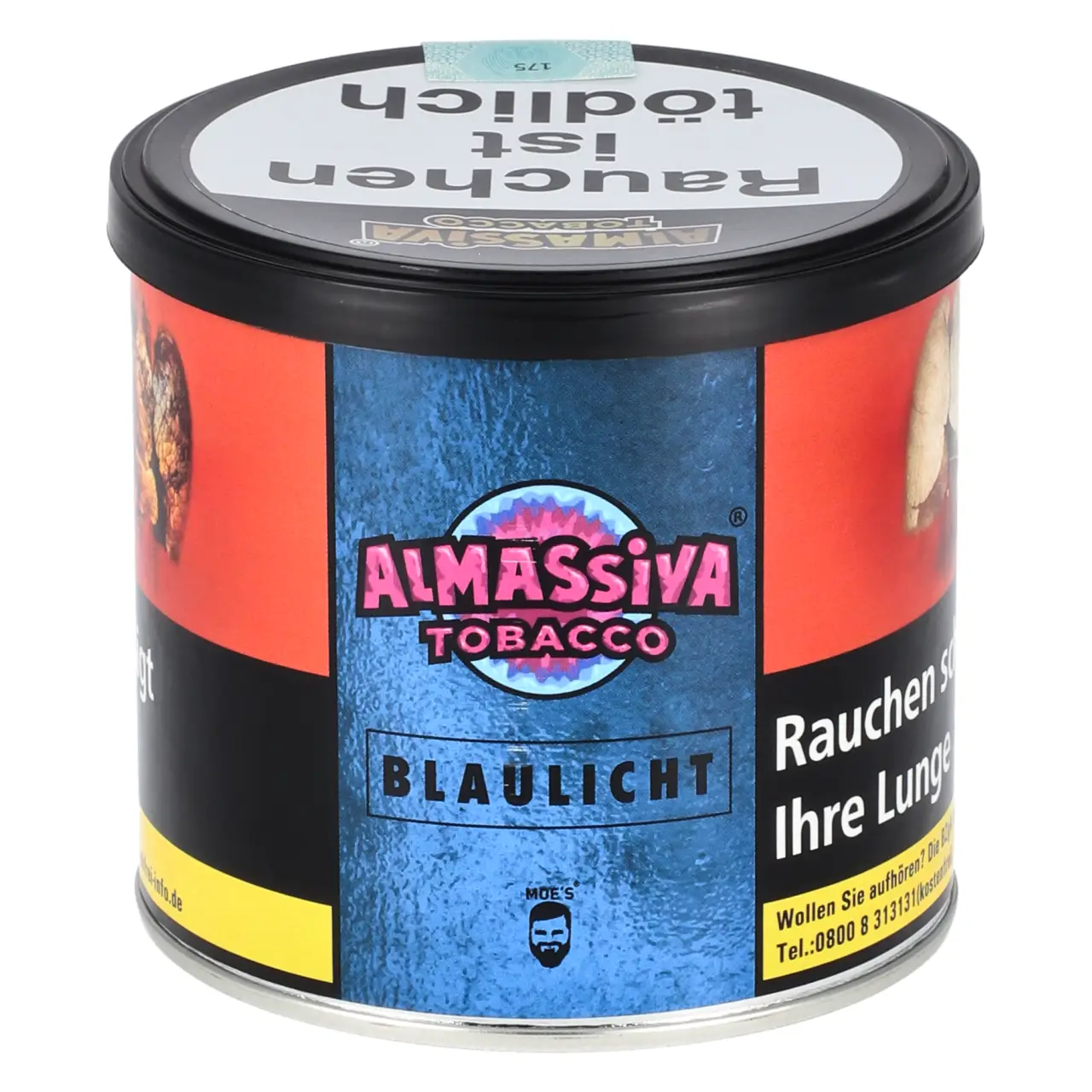 200g Dose Almassiva Shisha Tabak Blaulicht