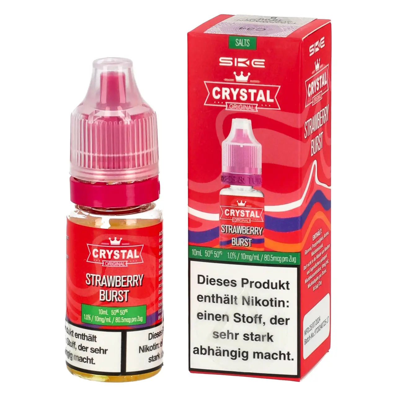 SKE Crystal Strawberry Burst Nikotinsalz Liquid