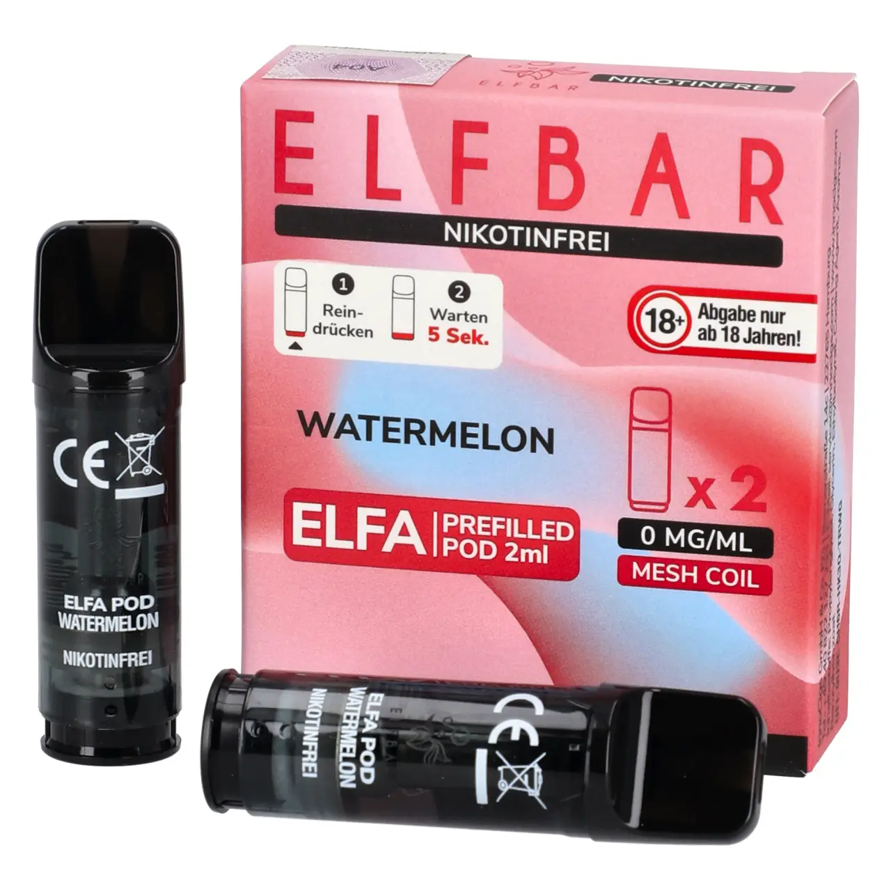 Nikotinfreie Elfbar ELFA Pods Watermelon