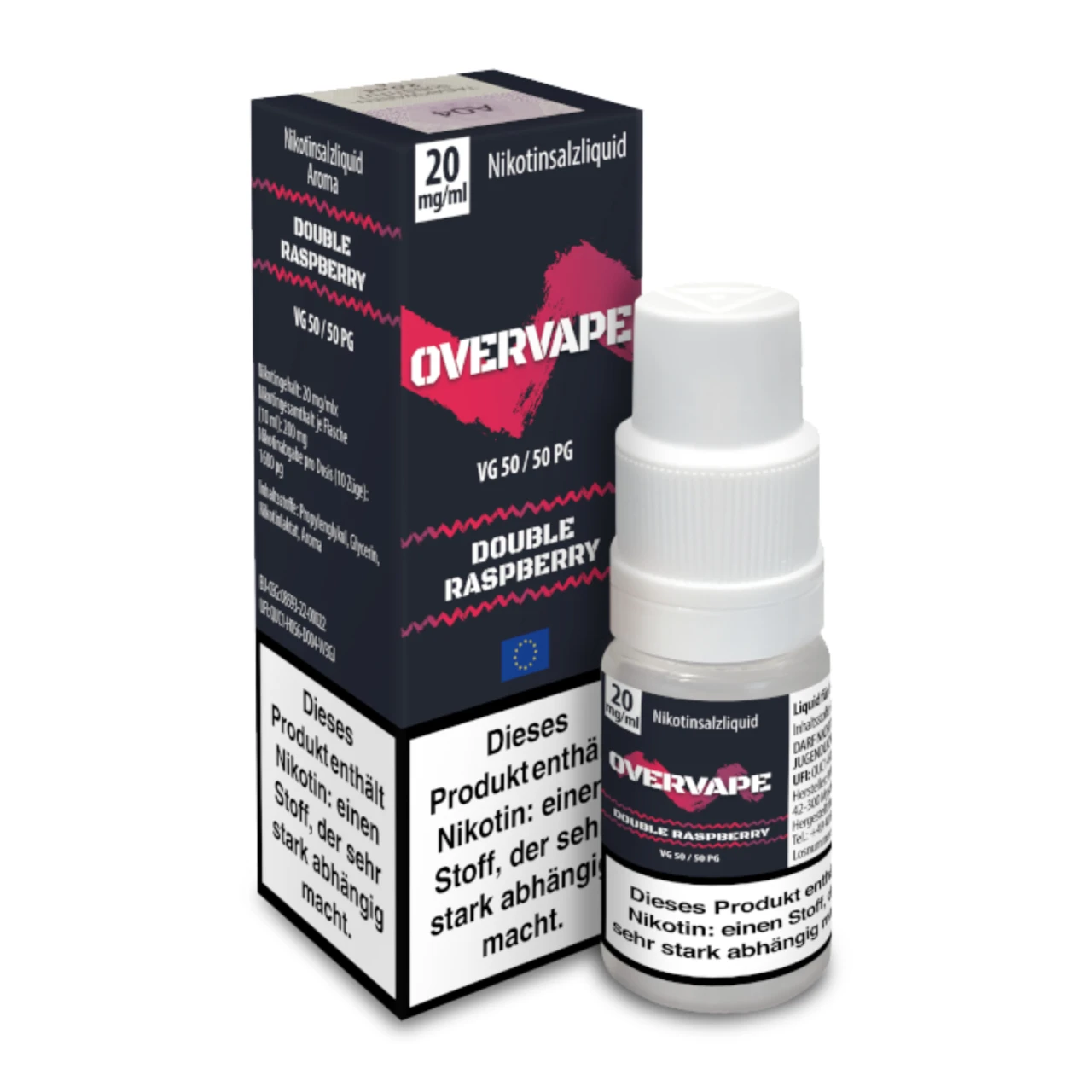 Overvape Double Raspberry Nikotinsalz Liquid