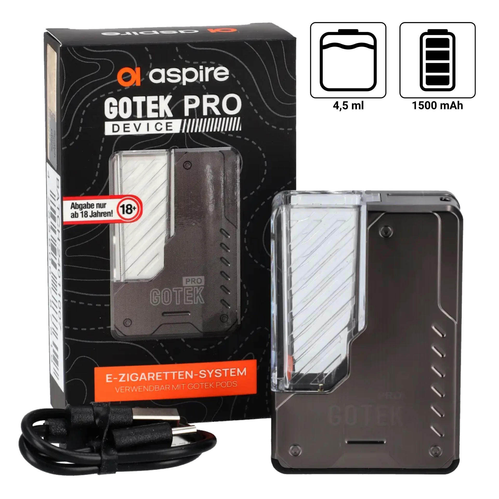 E Zigarette Aspire Gotek Pro