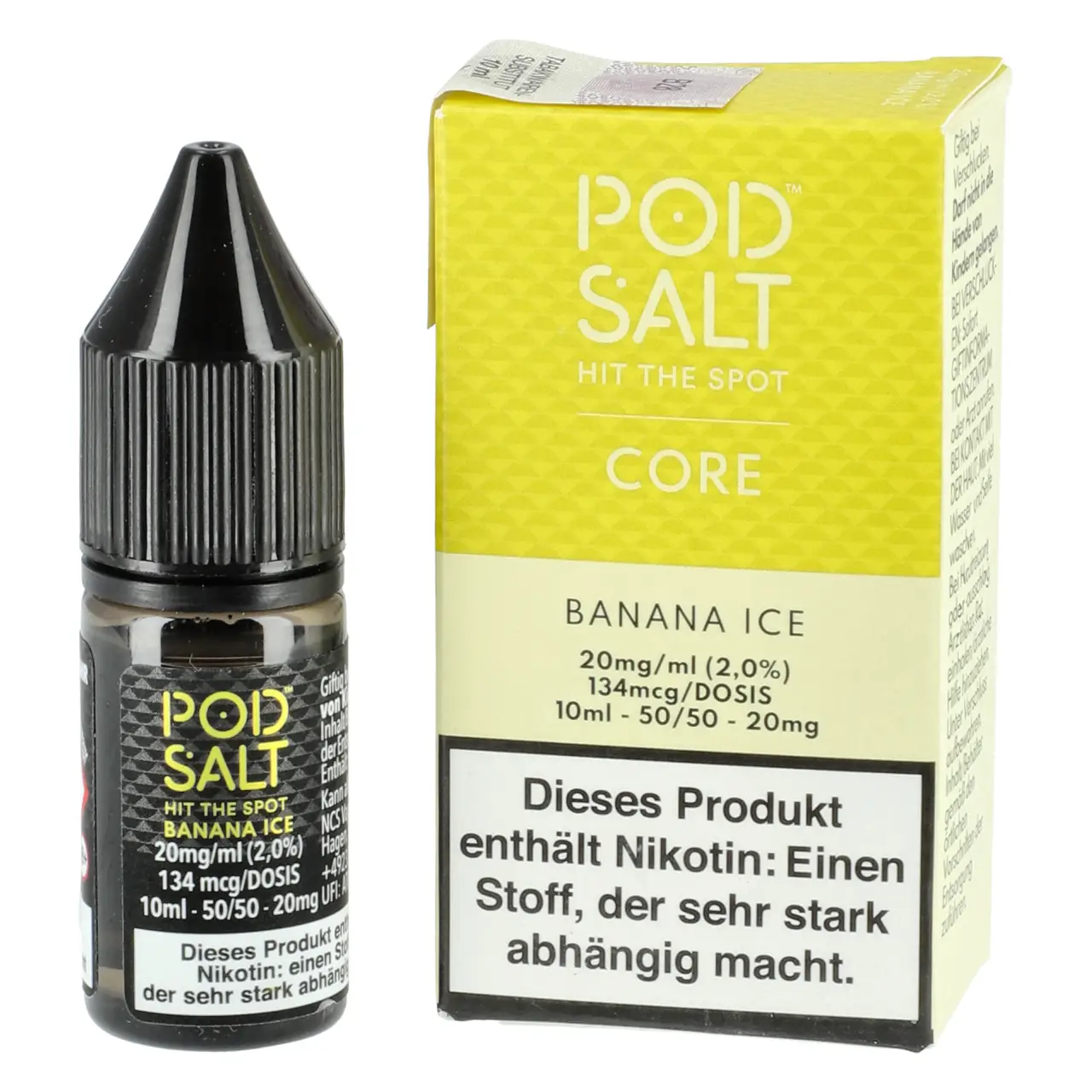 Banana Ice - Pod Salt Core Nikotinsalz Liquid Flasche 10ml