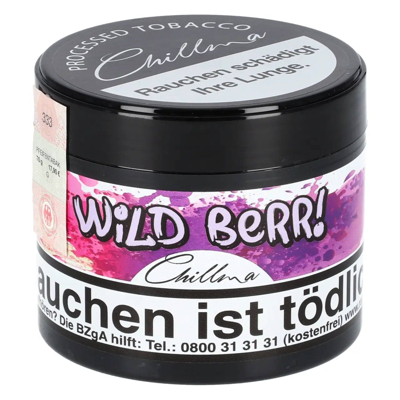 Chillma Base Pfeifentabak Wild Berr! - Wildbeerenmix - 70g