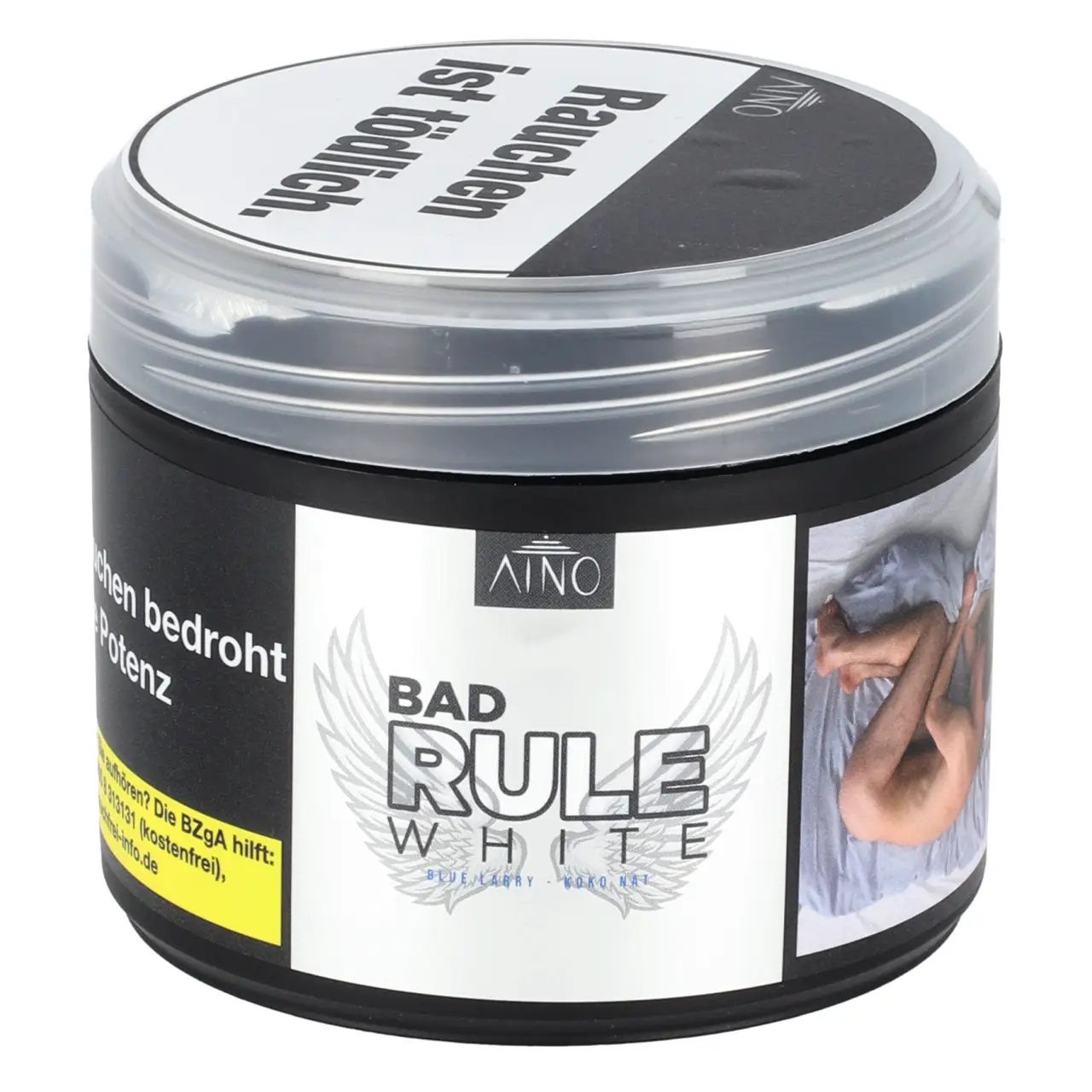 Aino Shisha Tabak Bad Rule White in der 200g Dose