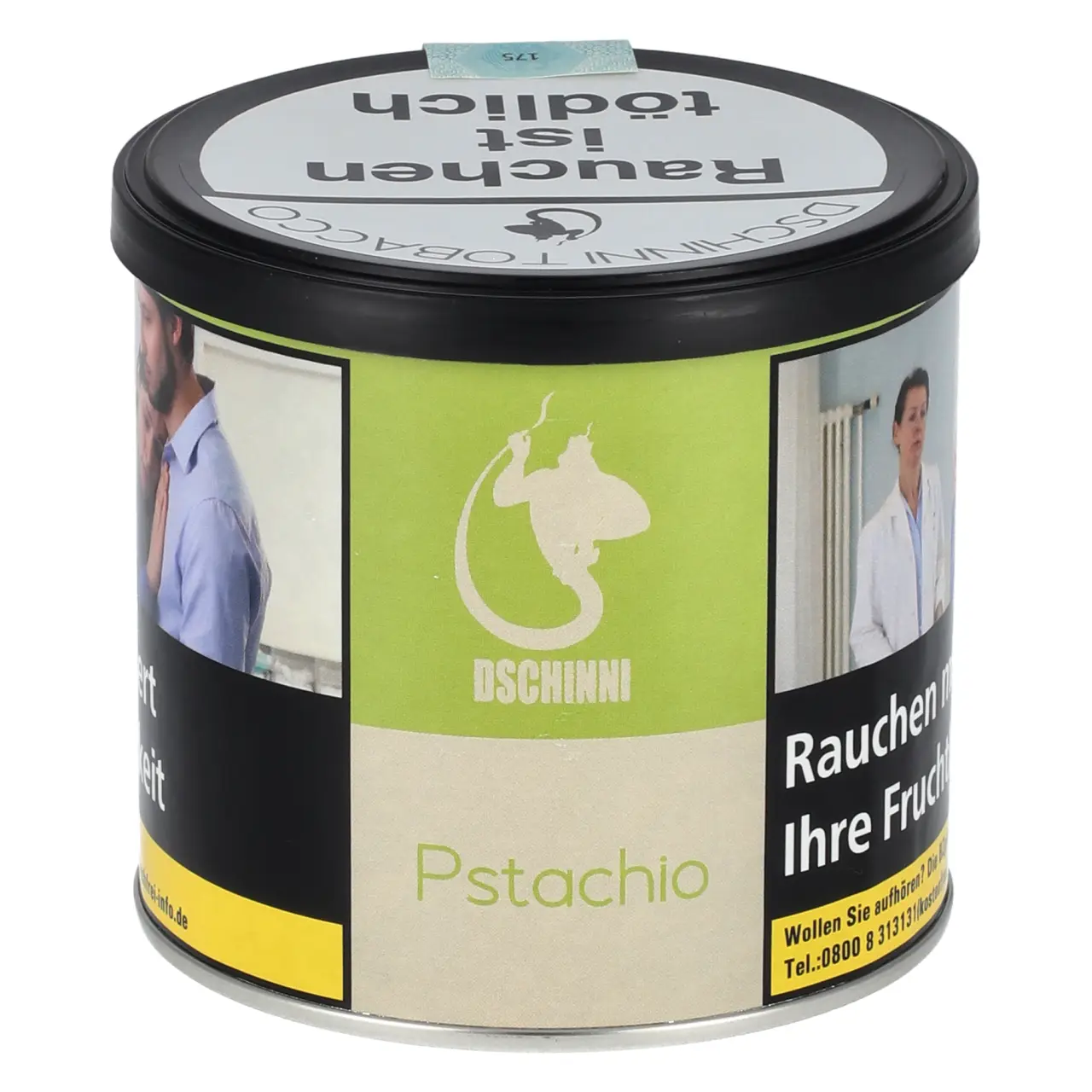 Dschinni Shisha Tabak Pstachio - Pistazie Vanille - 200g Dose