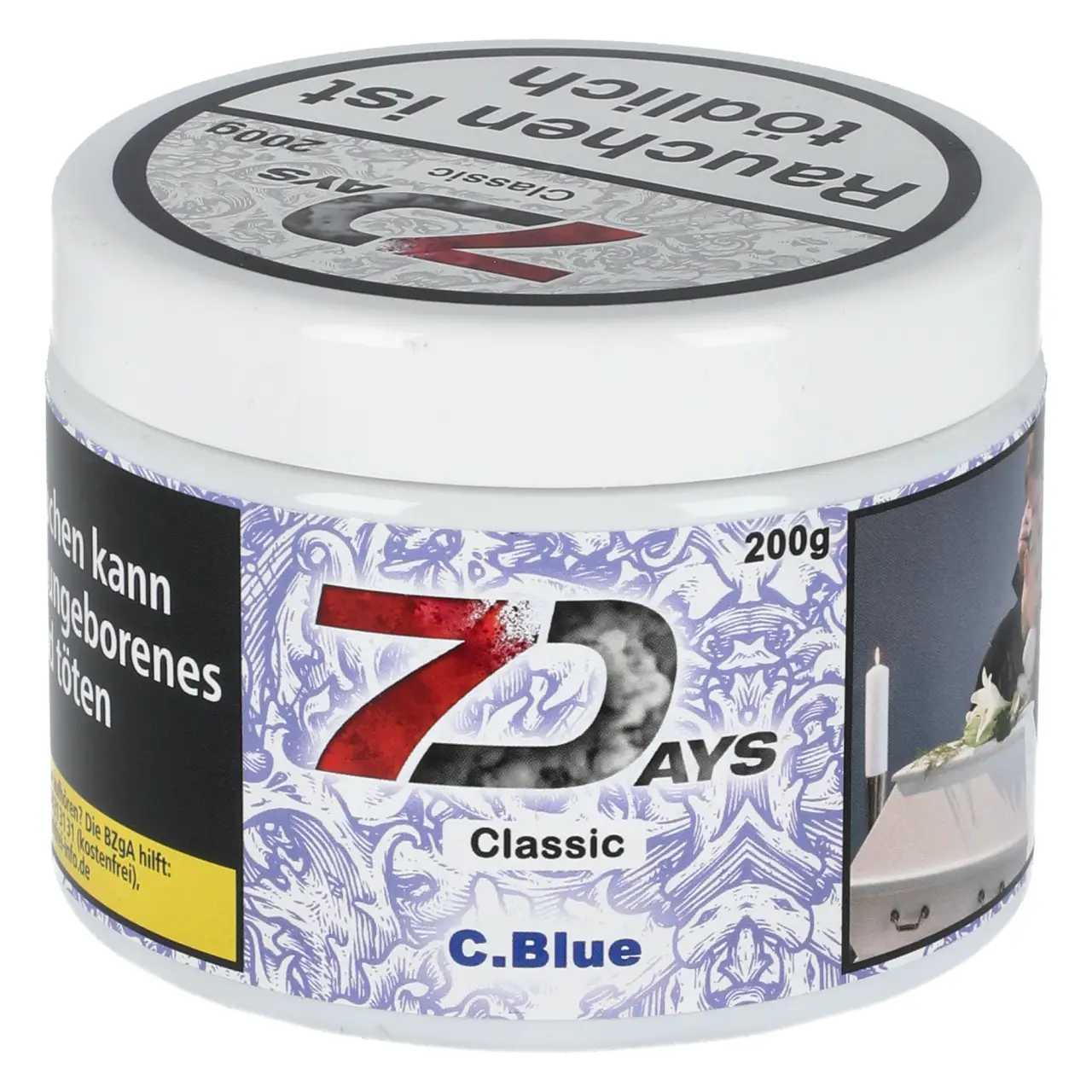 7 Days Classic C.Blue Shisha Tabak 200g Dose