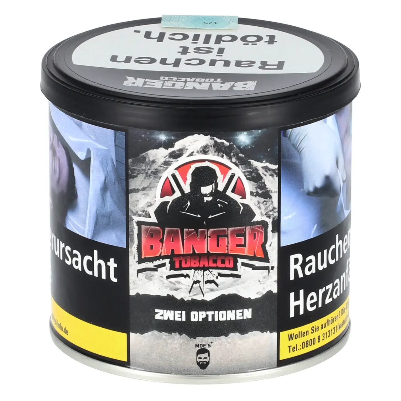 Banger Tobacco Zwei Optionen Shisha Tabak 200g Dose