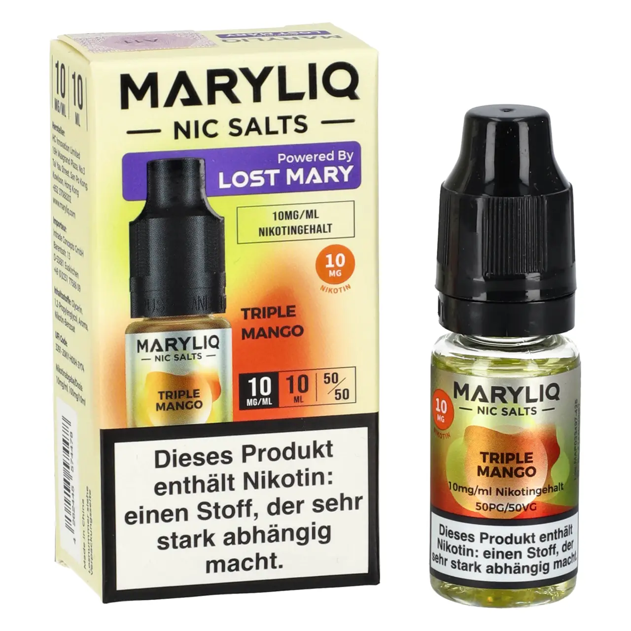 Maryliq Triple Mango Nikotinsalz Liquid 10ml