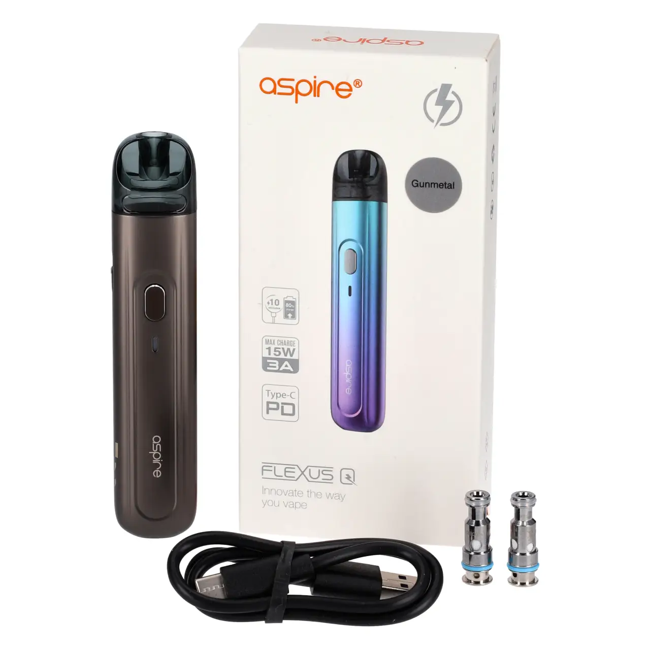 Aspire Flexus Q E-Zigaretten-Set Gunmetal