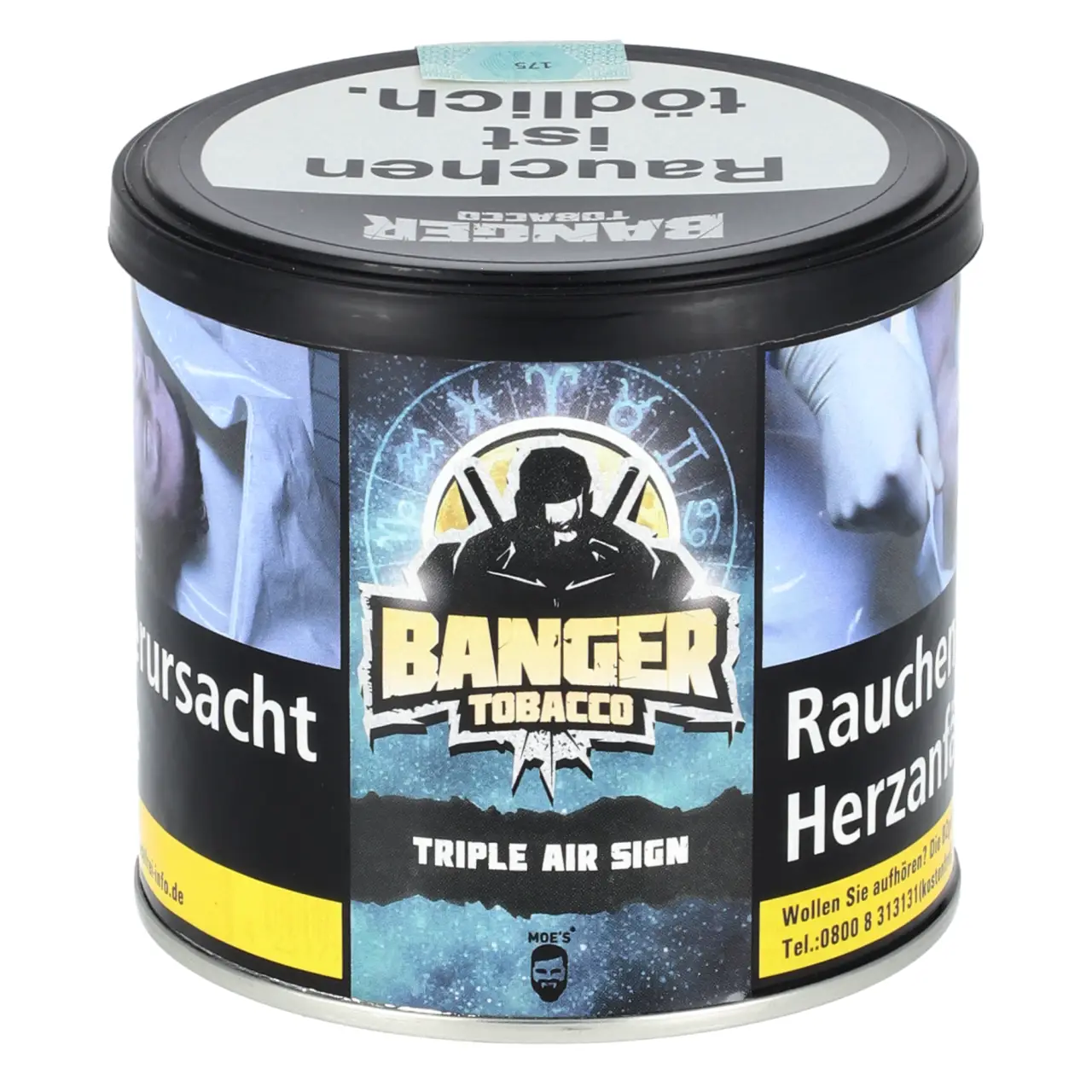 Banger Tobacco Triple Air Sign Shisha Tabak 200g Dose