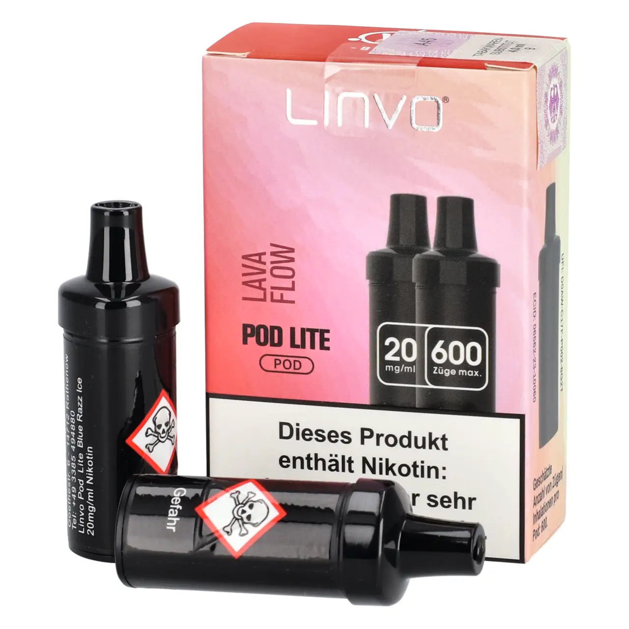 Lava Flow - Linvo Pod Lite Prefilled Pod - 2er Packung