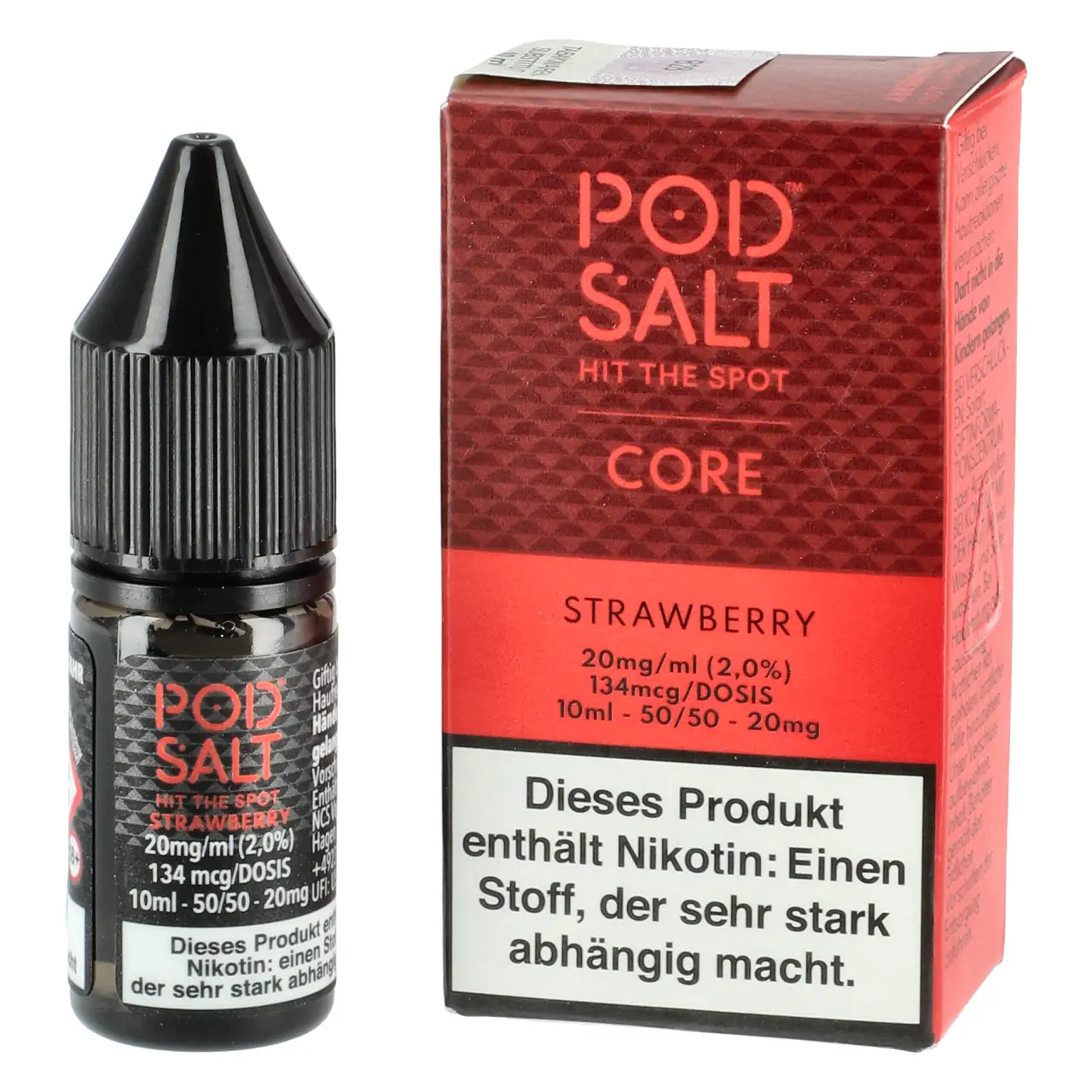 Strawberry - Pod Salt Core Nikotinsalz Liquid Flasche 10ml
