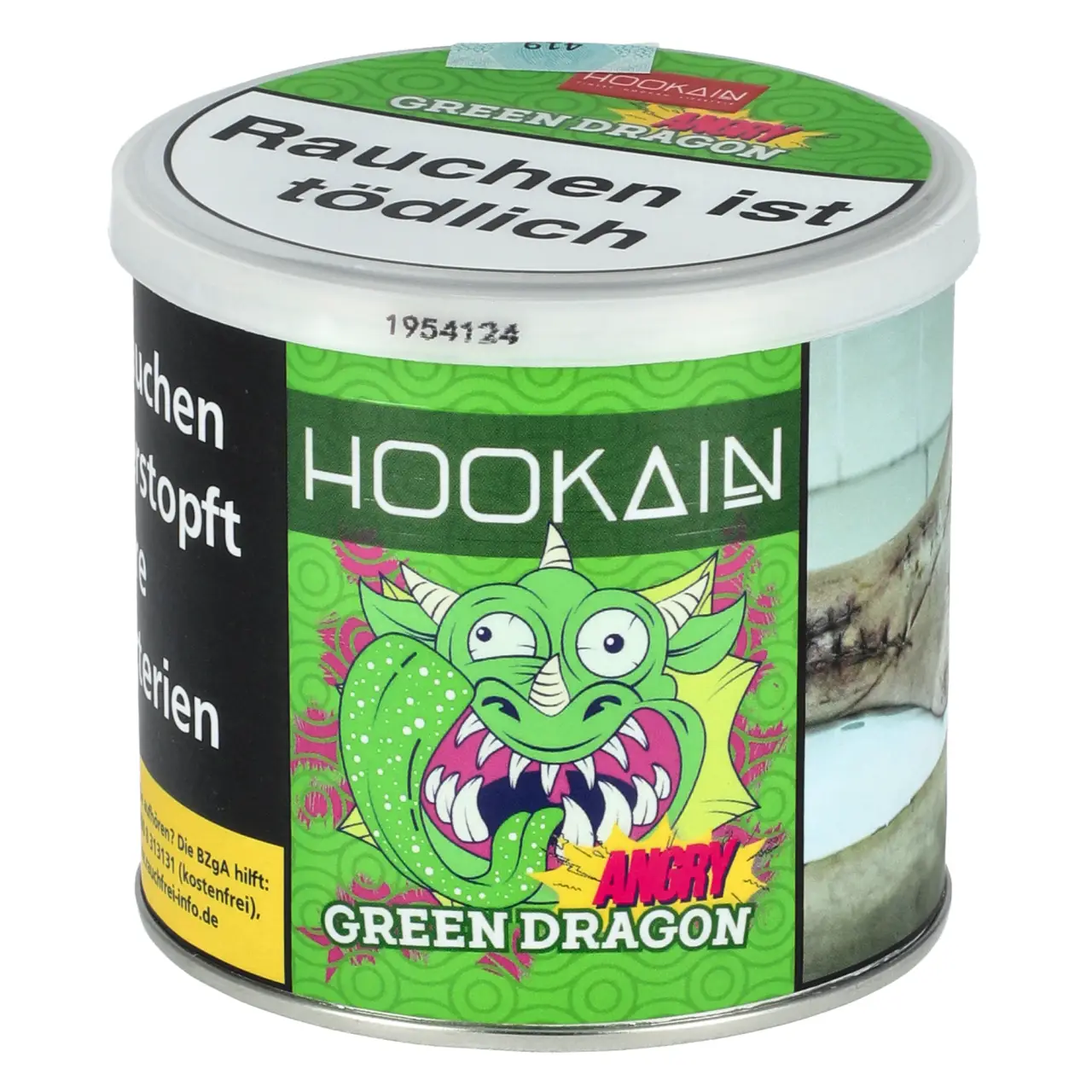 Hookain Angry Green Dragon Shisha Tabak 200g Dose