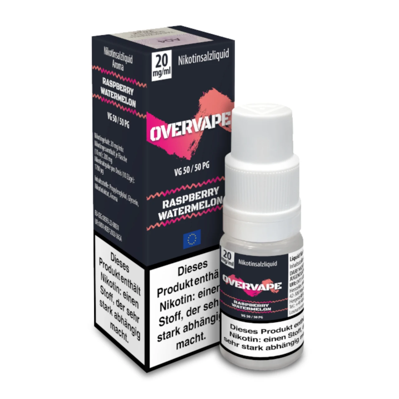 Overvape Raspberry Watermelon Nikotinsalz Liquid