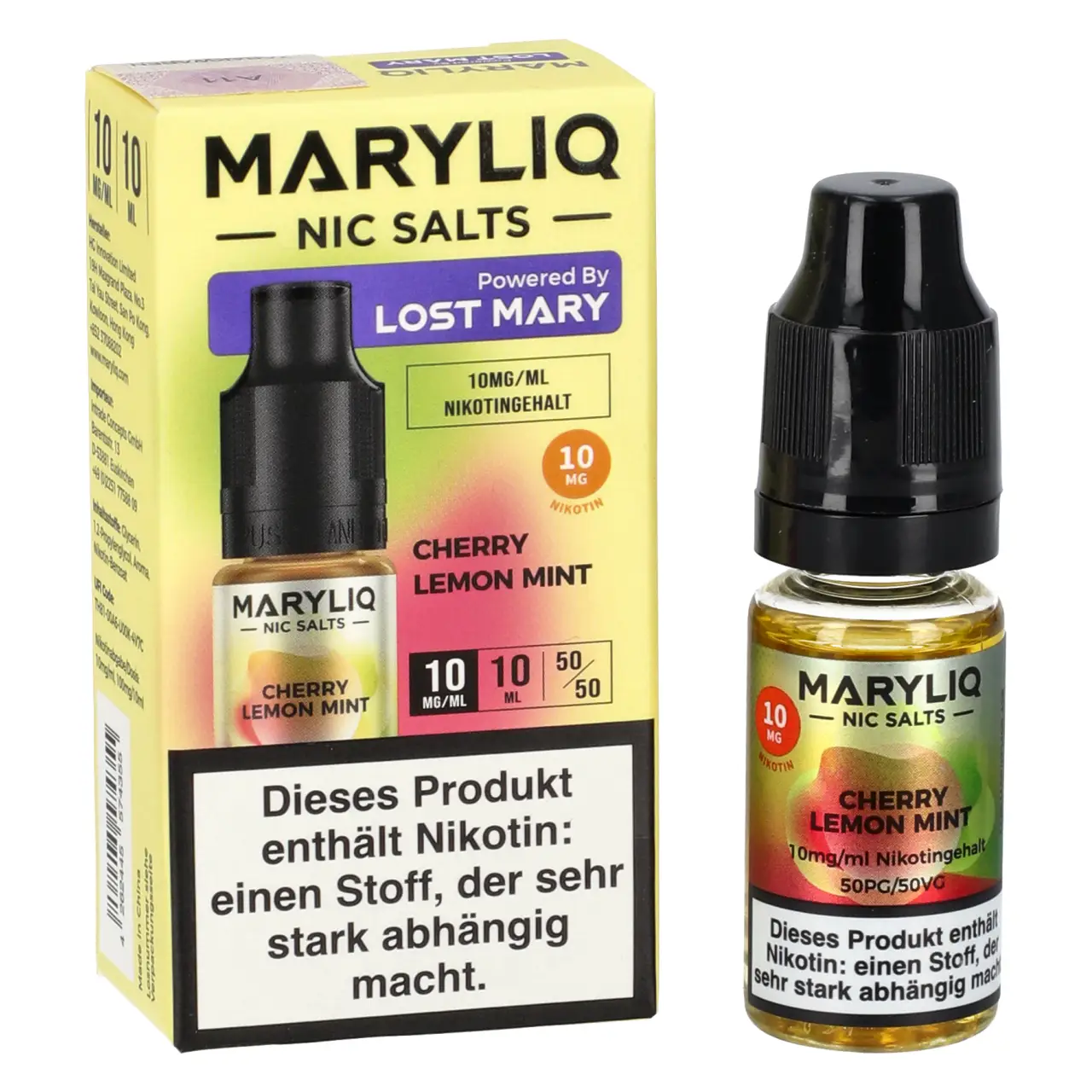 Maryliq Cherry Lemon Mint Nikotinsalz Liquid 10ml