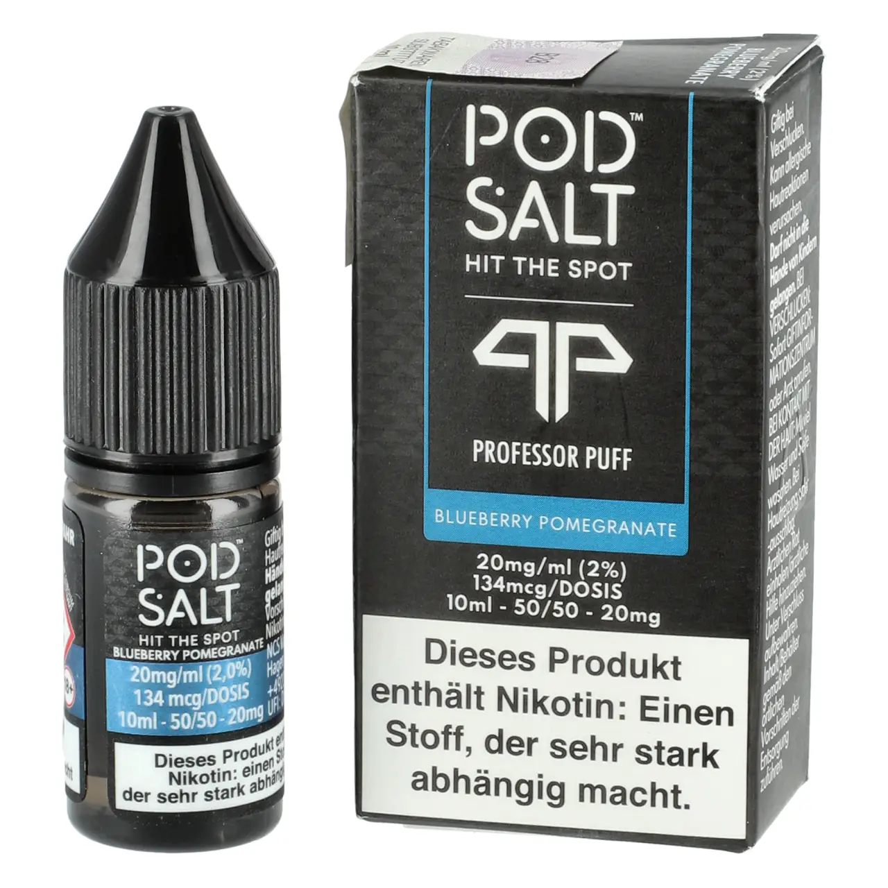 Professor Puff - Blueberry Pomegranate - Pod Salt Fusion Nikotinsalz Liquid 10ml