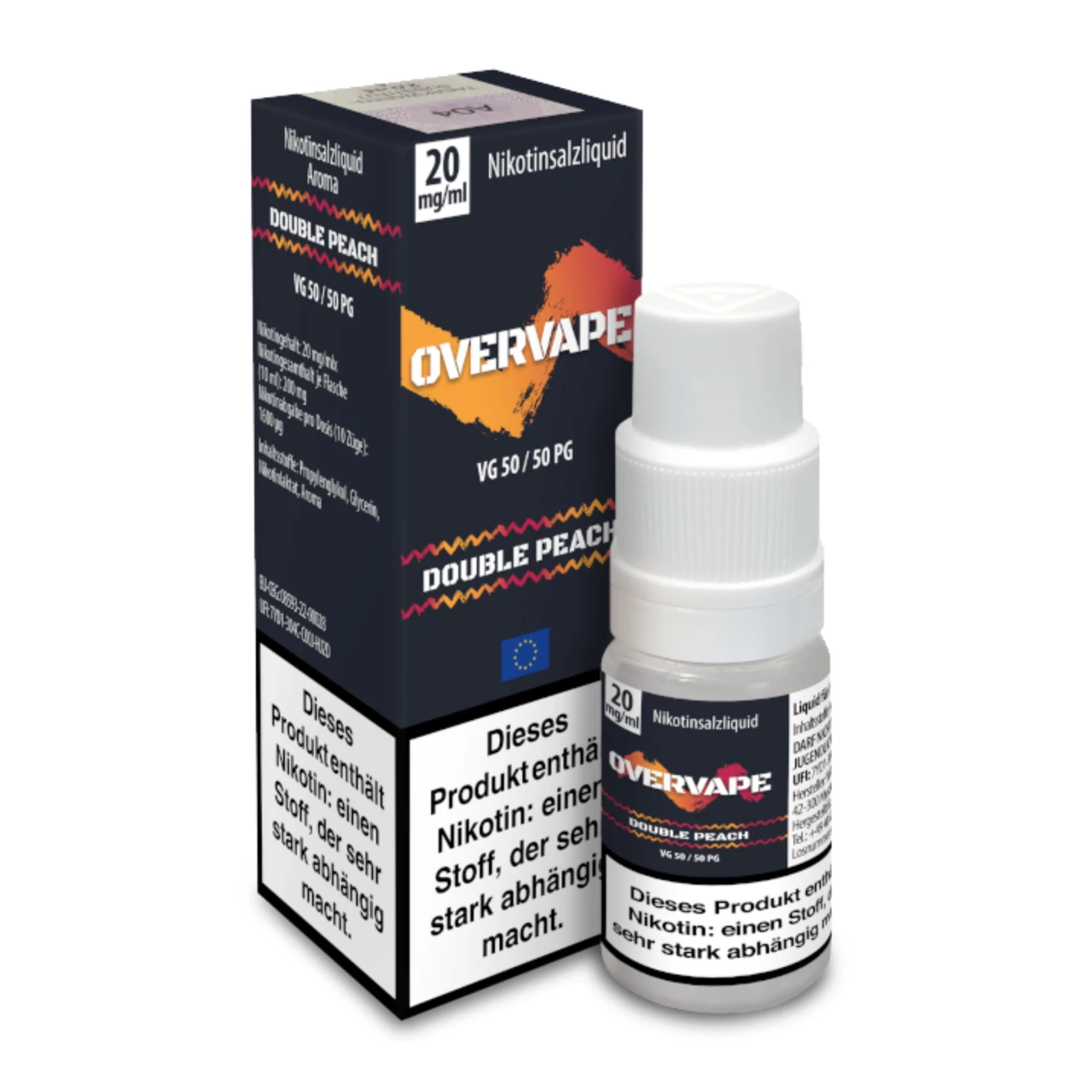 Overvape Double Peach Nikotinsalz Liquid