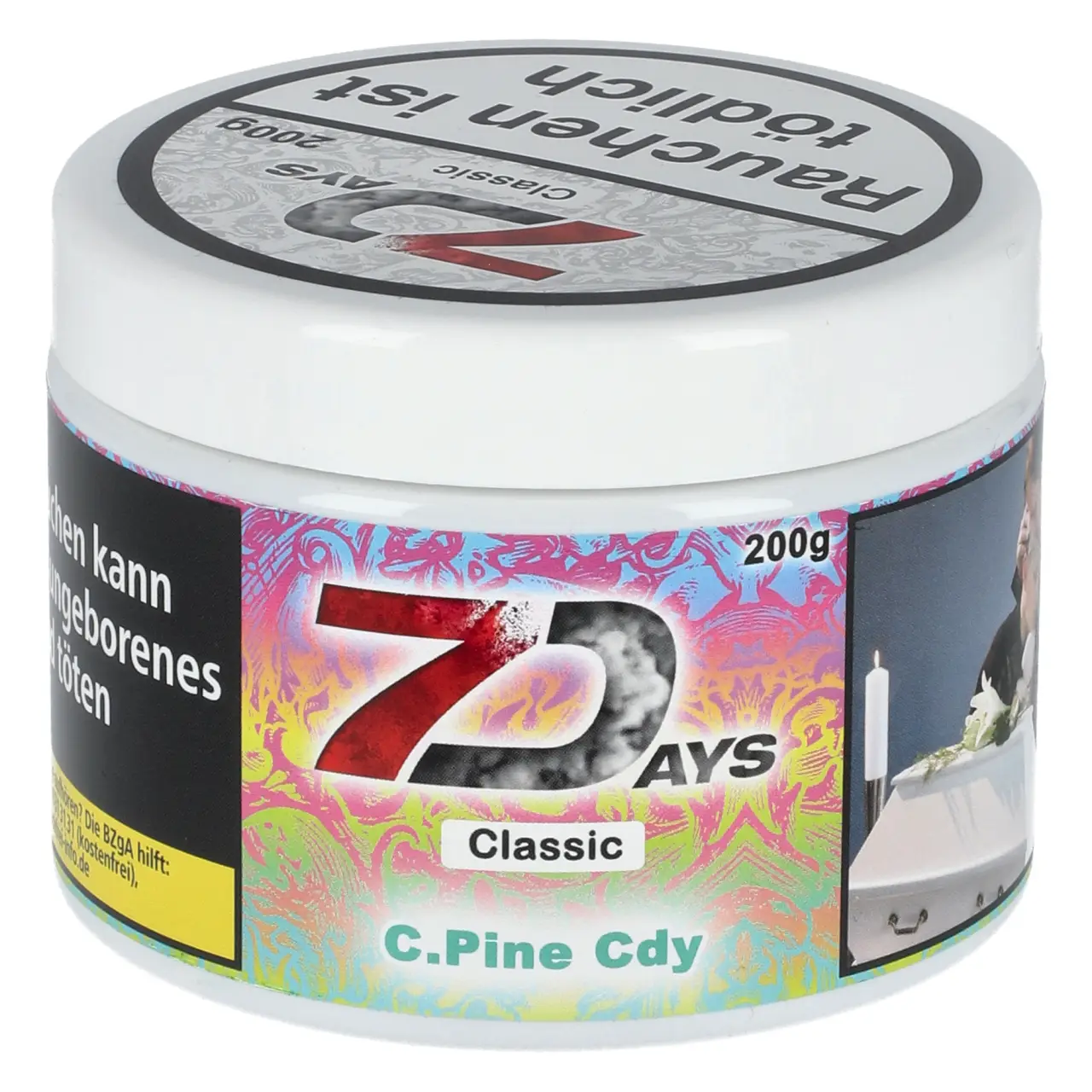 7 Days Classic C.Pine Cdy Shisha Tabak 200g Dose