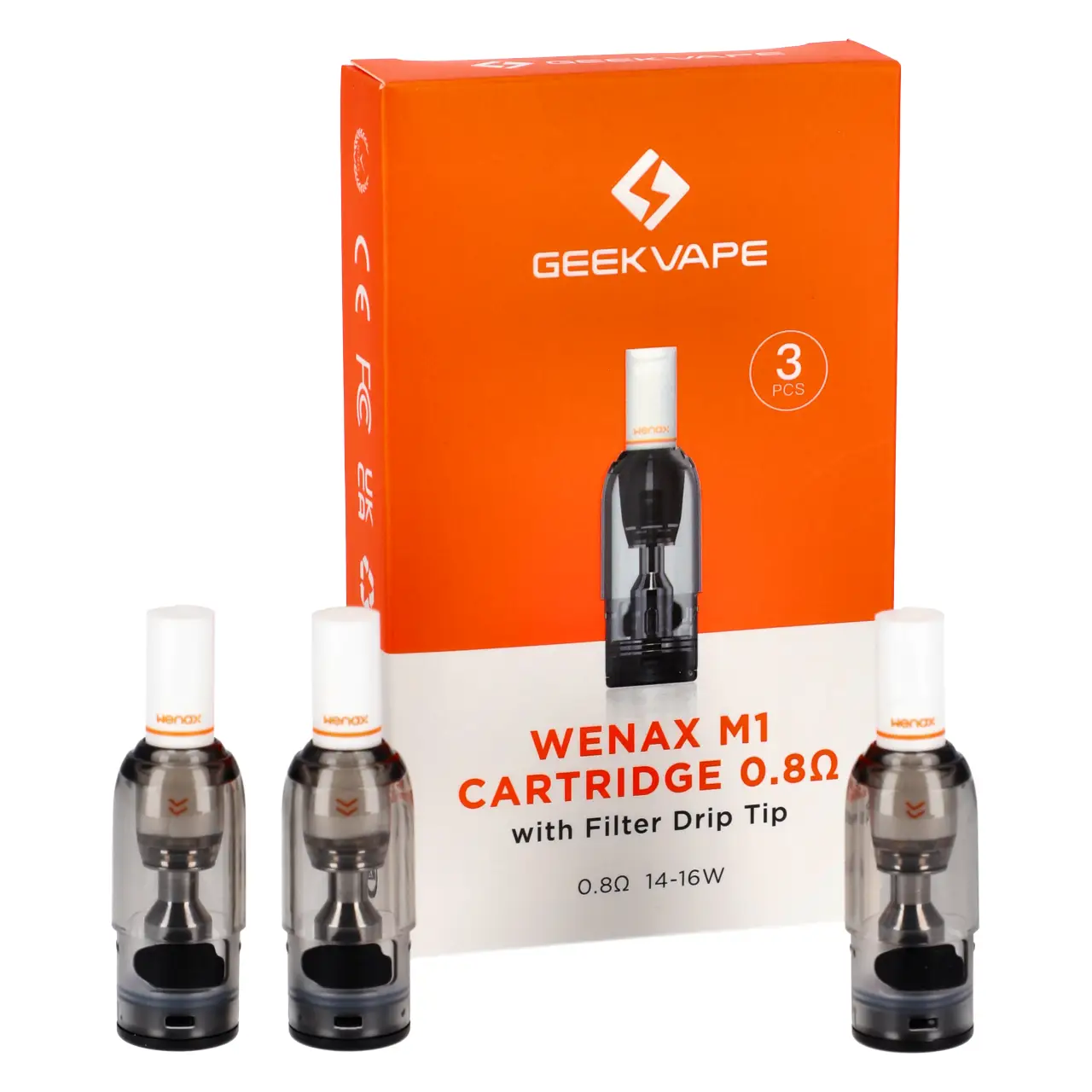 Geekvape Wenax M1 Cartridge Filter Drip Tip Pod mit Verdampfer 0,8 Ohm