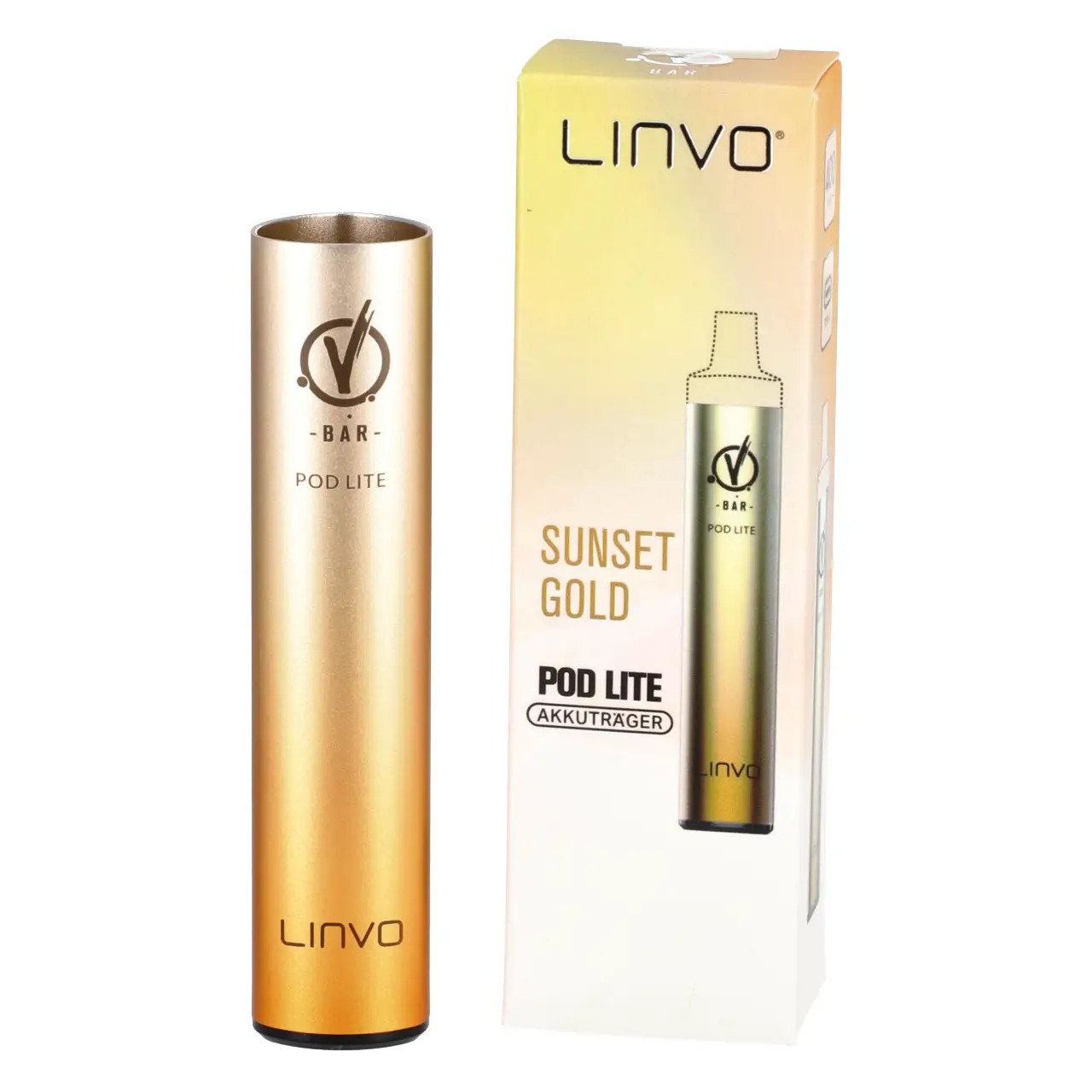 Linvo Pod Lite Akkuträger für Prefilled Pods in der Farbe Sunset Gold