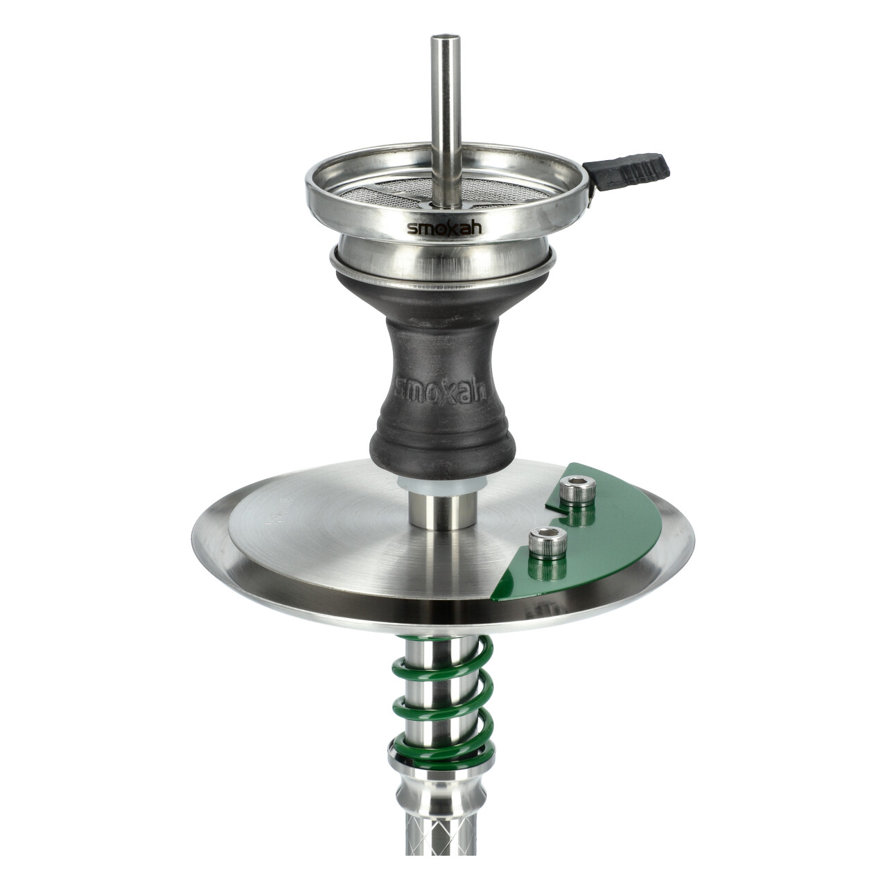 Smokah Shisha Fua Pro Green Detailbild Teller mit Kopf