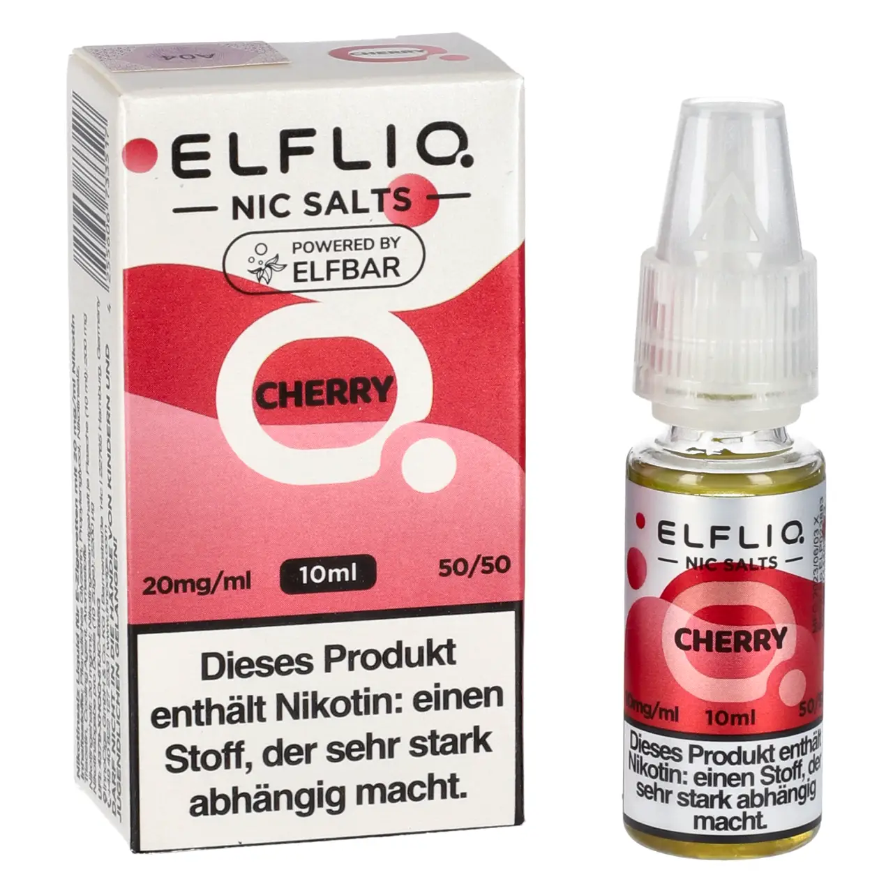 Cherry - Elfliq by Elfbar Nikotinsalz Liquid für Mehrweg Vape - 10ml