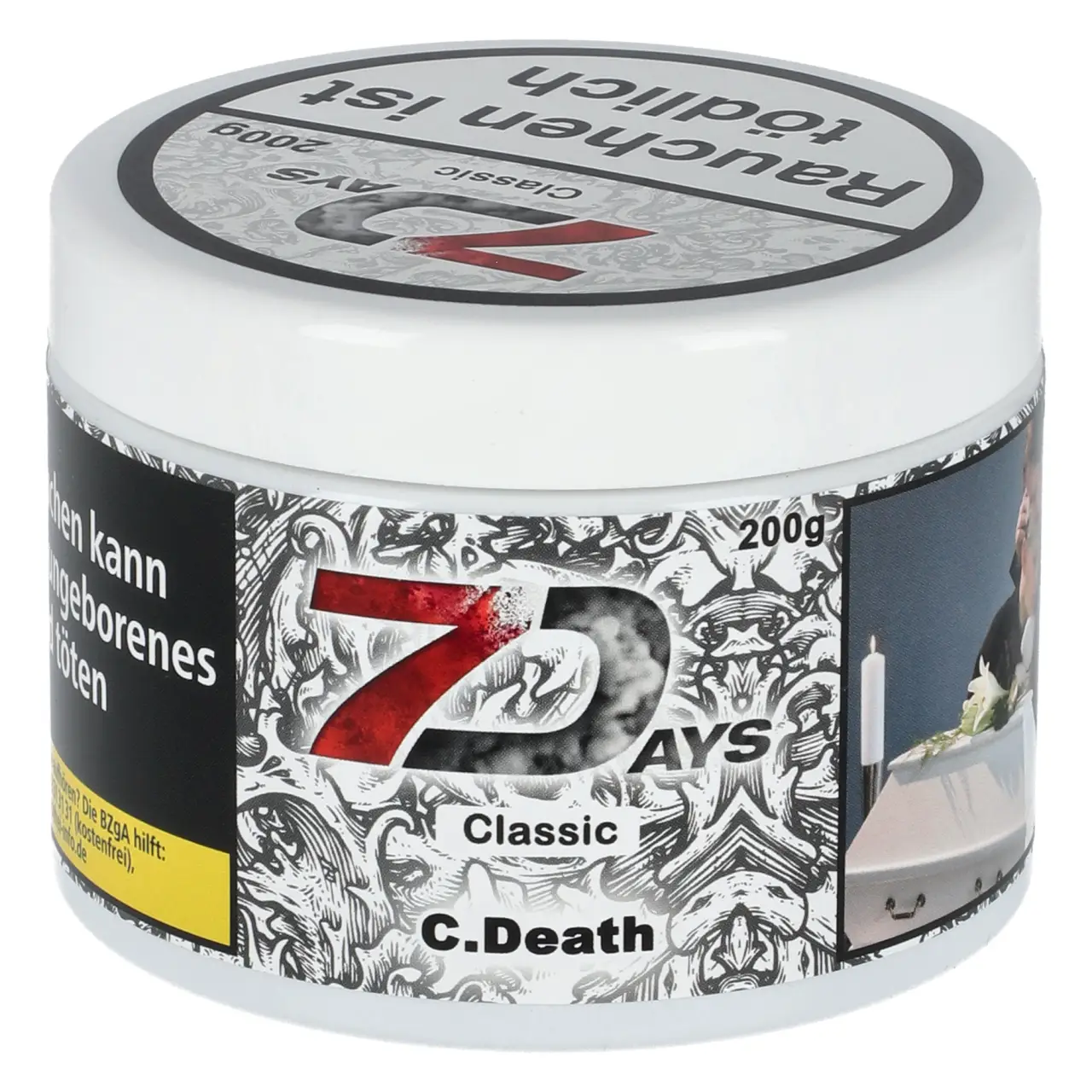 7 Days Classic C.Death Shisha Tabak 200g Dose