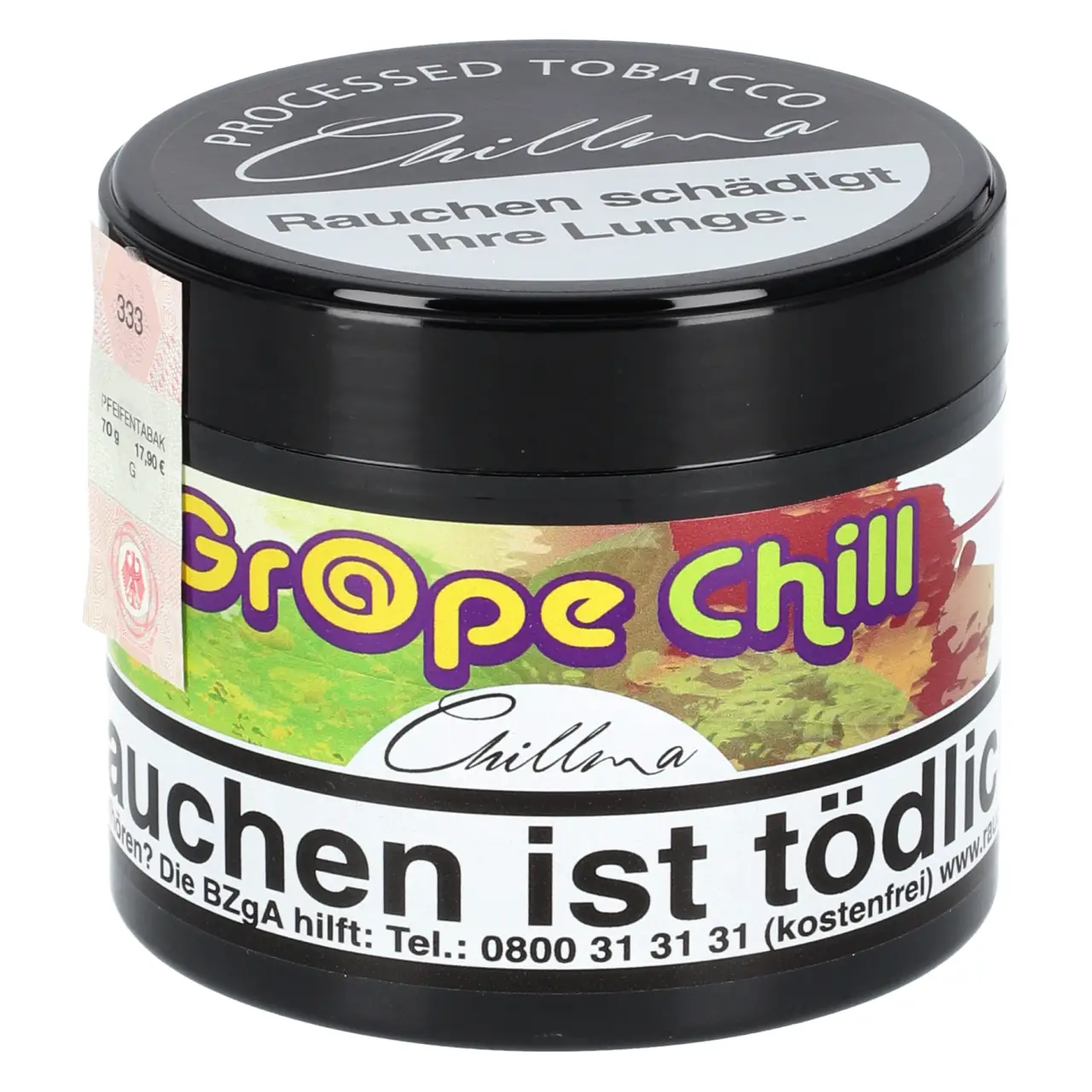 Chillma Base Pfeifentabak Grape Chill - Traube Minze - 70g