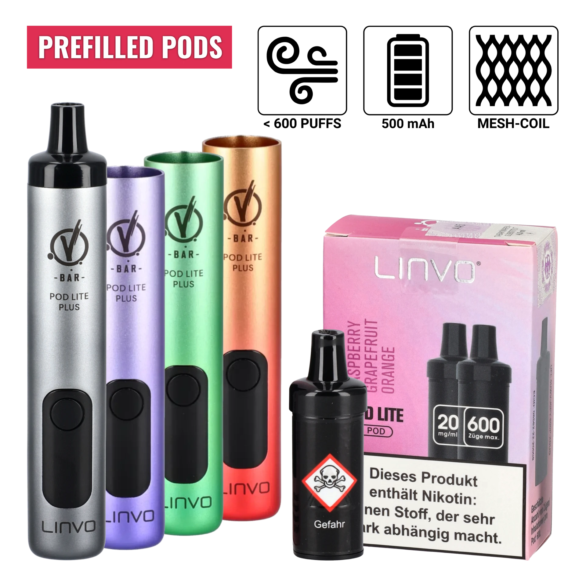 Vape Linvo Lite Plus Prefilled Pod System