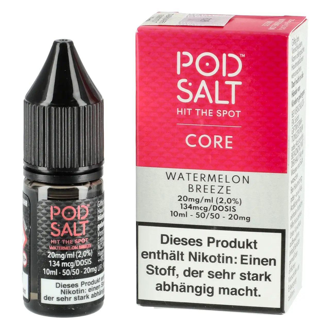 Watermelon Breeze - Pod Salt Core Nikotinsalz Liquid Flasche 10ml