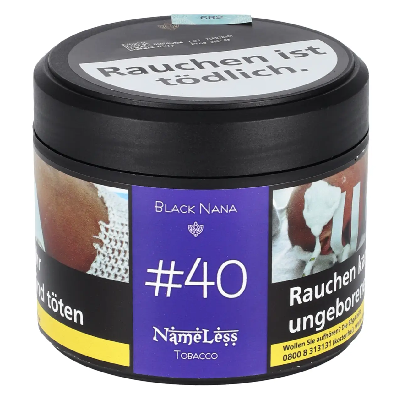 Black Nana Shisha Tabak von NameLess in der 200g Dose