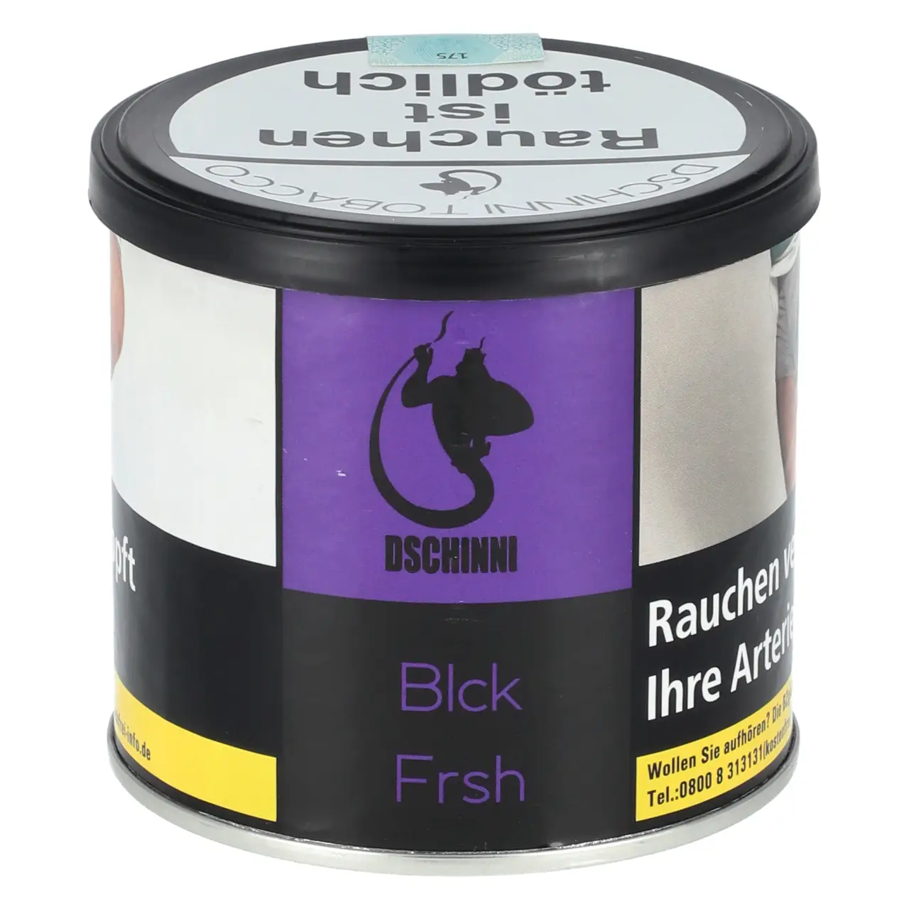 Dschinni Shisha Tabak Blck Frsh - dunkle Traube Ice - 200g Dose