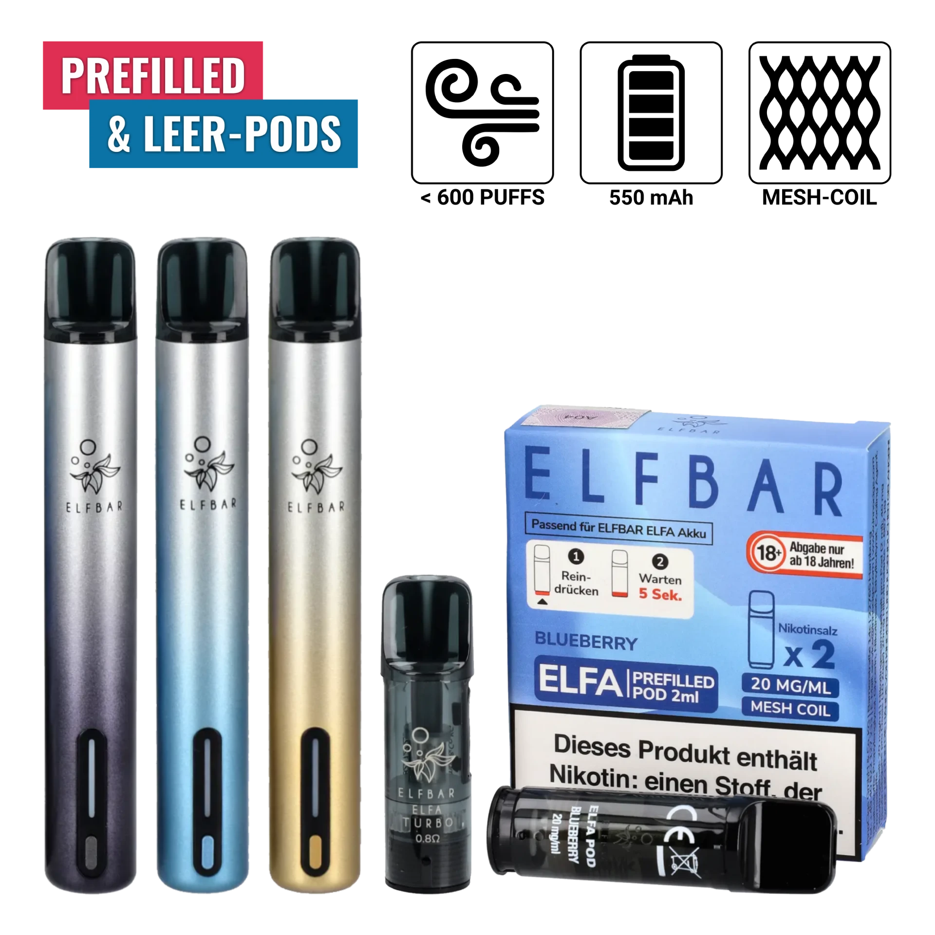 Vape Elf Bar ELFA Turbo Pod System