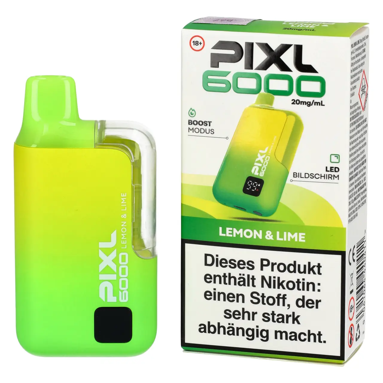 Pixl 6000 Vape Lemon & Lime Basisgerät