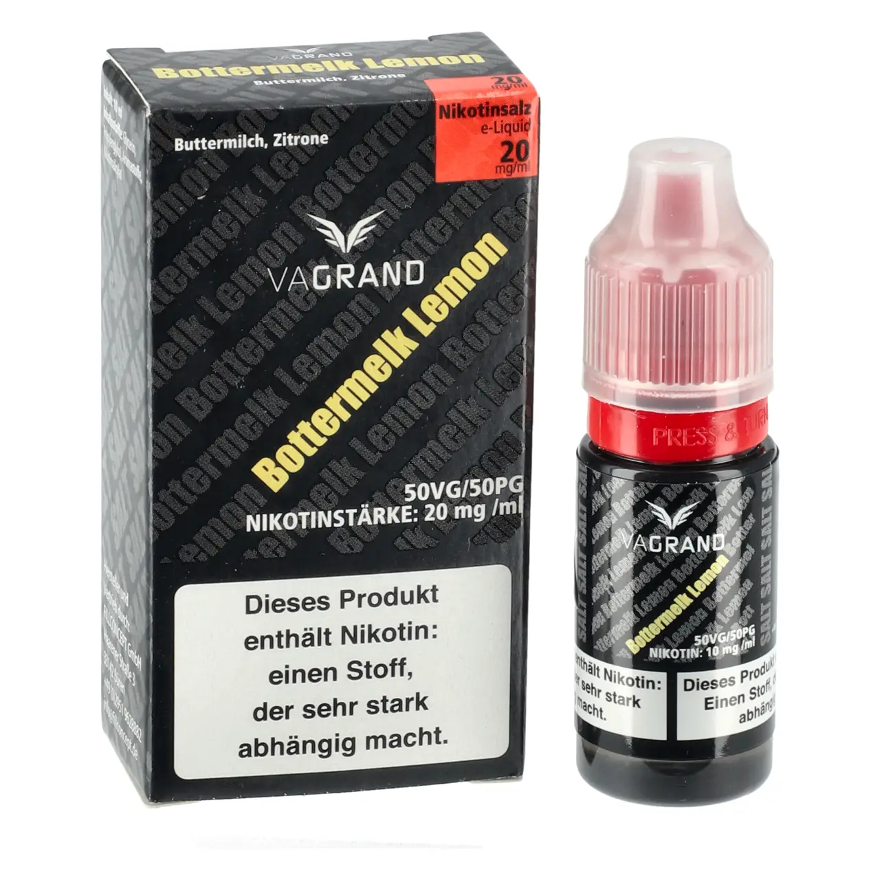 Bottermelk Lemon - Vagrand Nikotinsalz Liquid Flasche 10ml