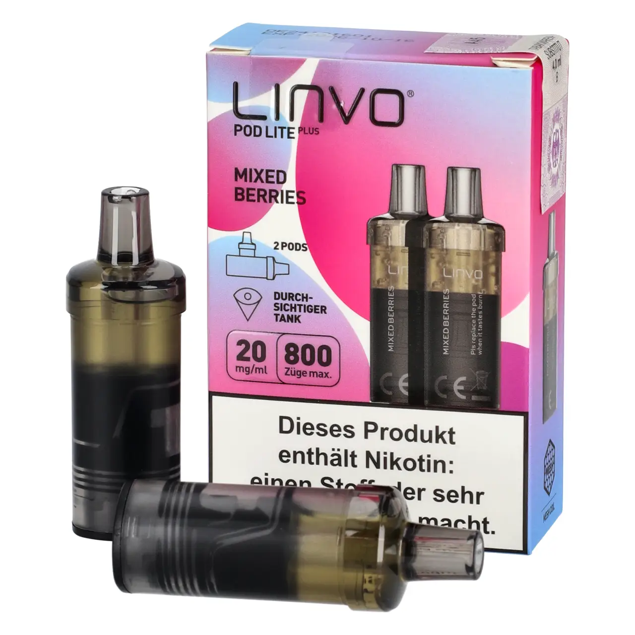 Mixed Berries - Linvo Pod Lite Plus Prefilled Pod - 2er Packung