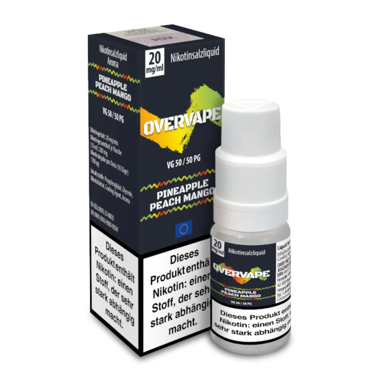 Overvape Pineapple Peach Mango Nikotinsalz Liquid