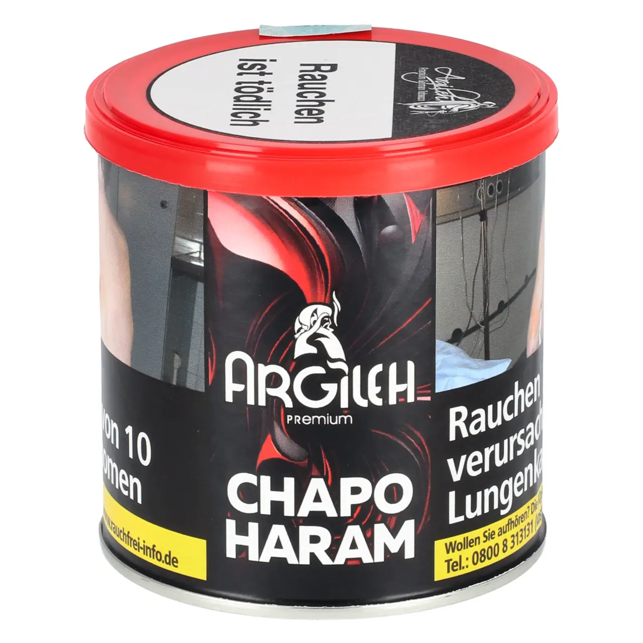 Argileh Chapo Haram Shisha Tabak mit Kirsche Ice Geschmack in der 200g Dose