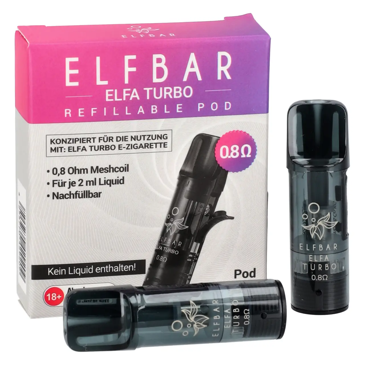 Elfbar Elfa Turbo Refillable Pod 0,8 Ohm