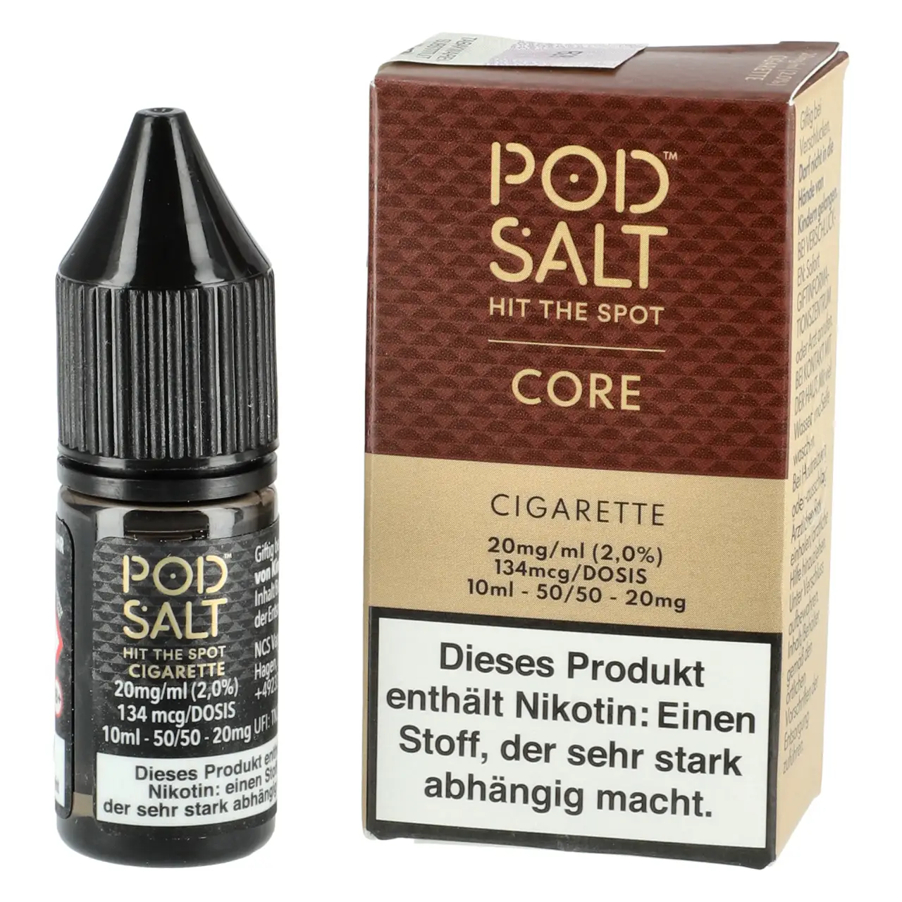 Cigarette - Pod Salt Core Nikotinsalz Liquid Flasche 10ml
