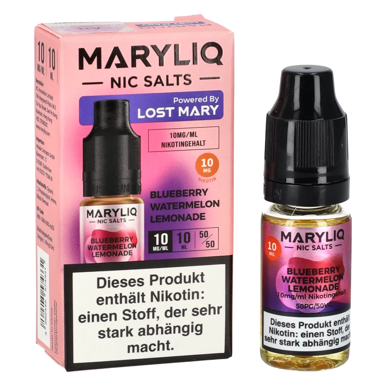 Maryliq Blueberry Watermelon Lemonade Nikotinsalz Liquid 10ml