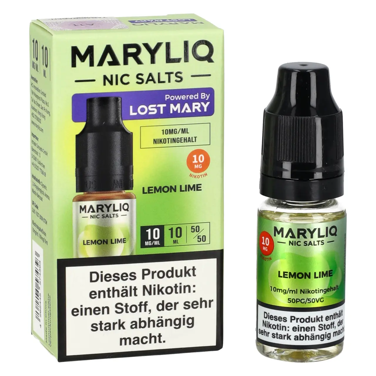 Maryliq Lemon Lime Nikotinsalz Liquid 10ml