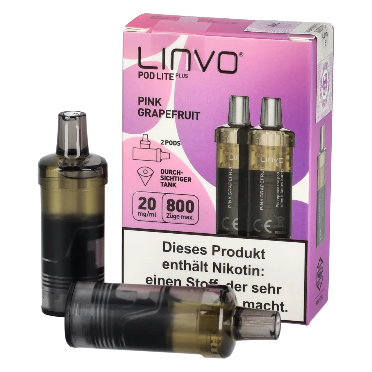 Pink Grapefruit - Linvo Pod Lite Plus Prefilled Pod - 2er Packung