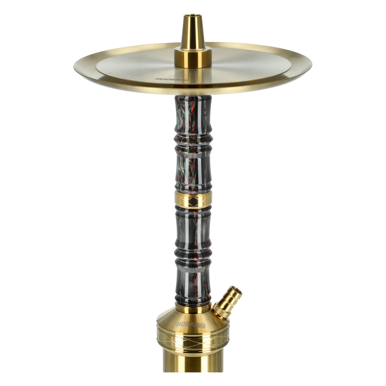 Hooking Edelstahl Shisha Minor Gold Komplett-Set, 65 cm