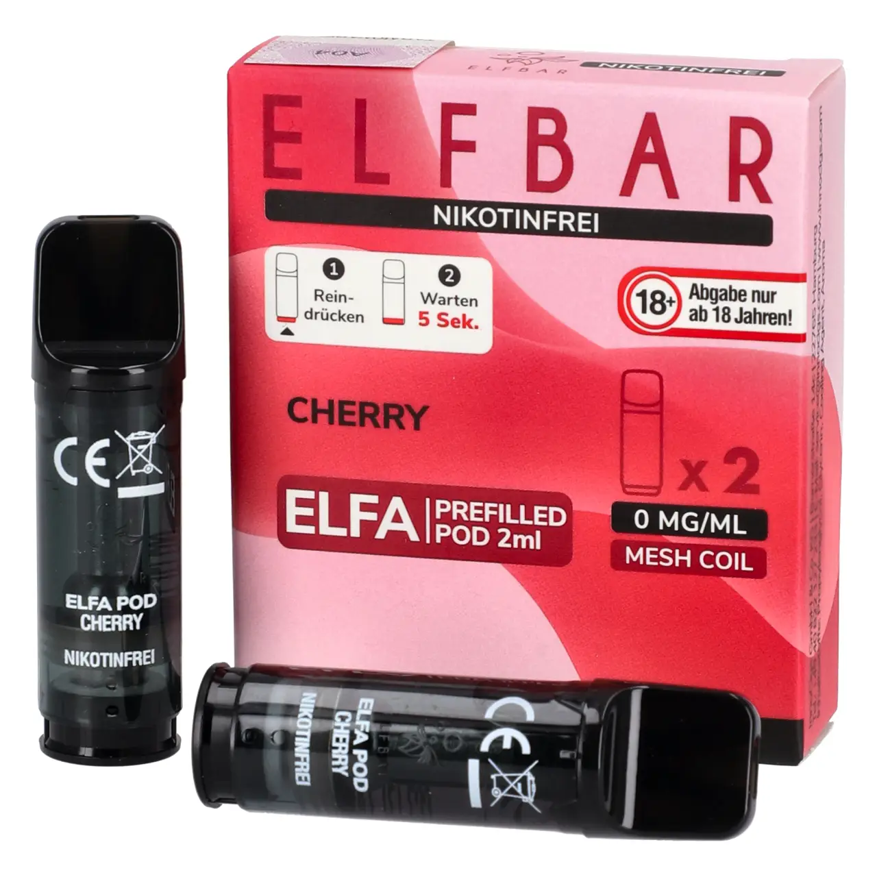 Nikotinfreie Elfbar ELFA Pods Cherry