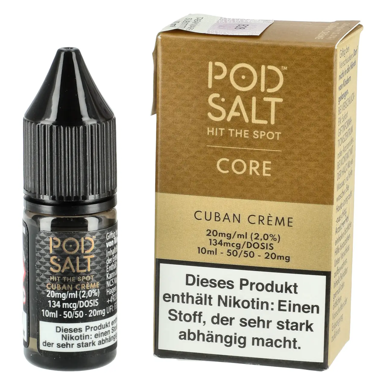 Cuban Creme - Pod Salt Core Nikotinsalz Liquid Flasche 10ml