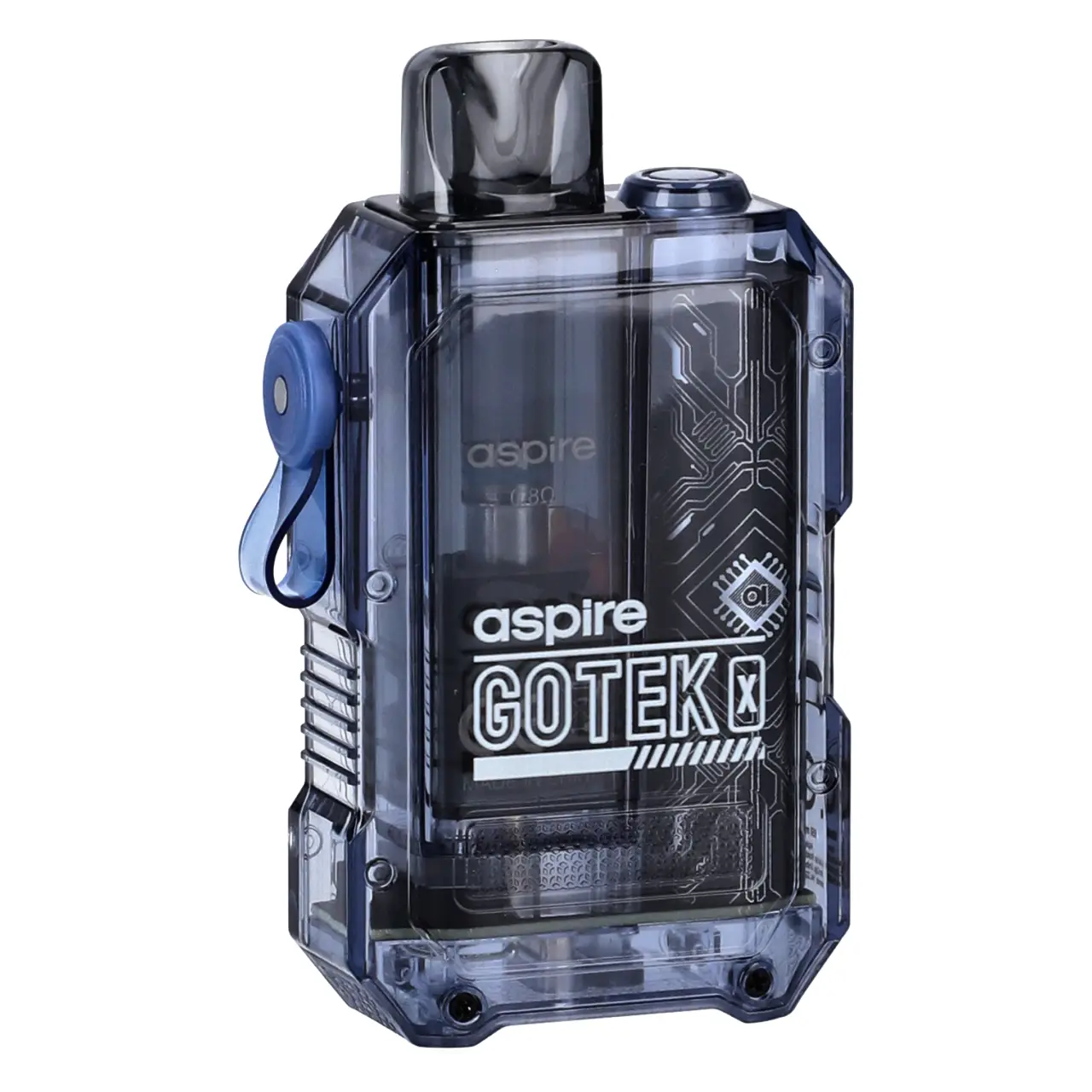 Aspire Gotek X E-Zigarette Transparent Blue - vorne